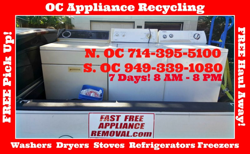 free washer dryer pick up Orange County California