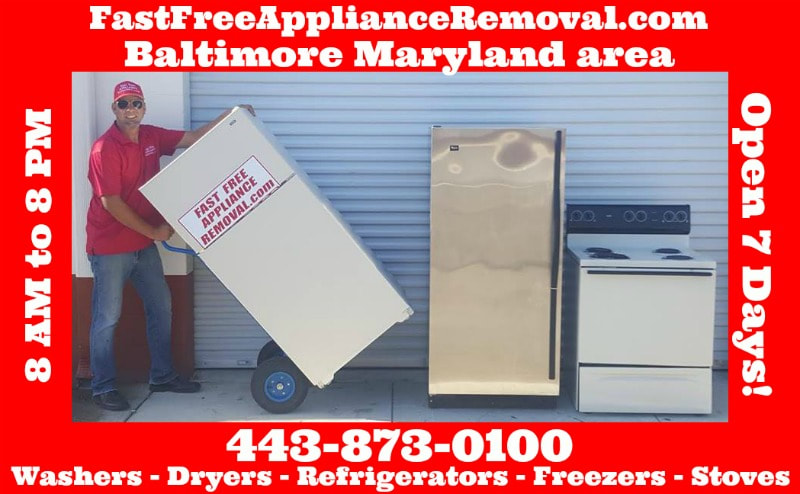 who picks up appliances free in Baltimore Maryland