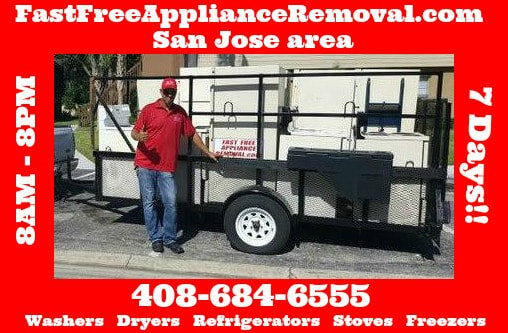who picks up appliances free in San Jose California
