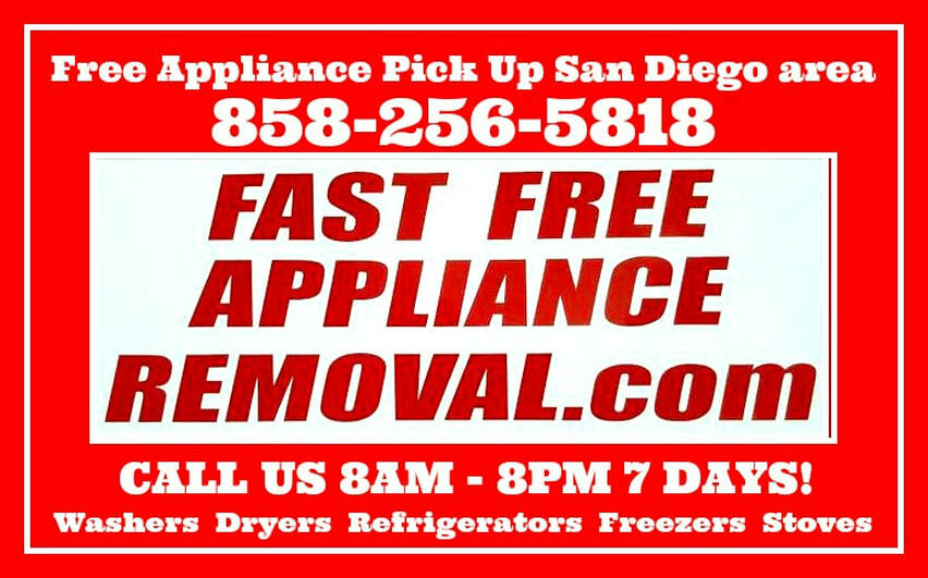 free appliance pick up San Diego California