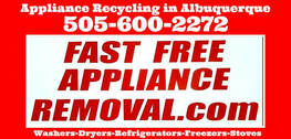 appliances picked up free Albuquerque New Mexico
