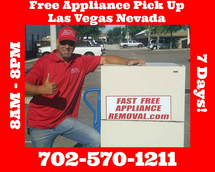 free appliance removal Las Vegas Nevada