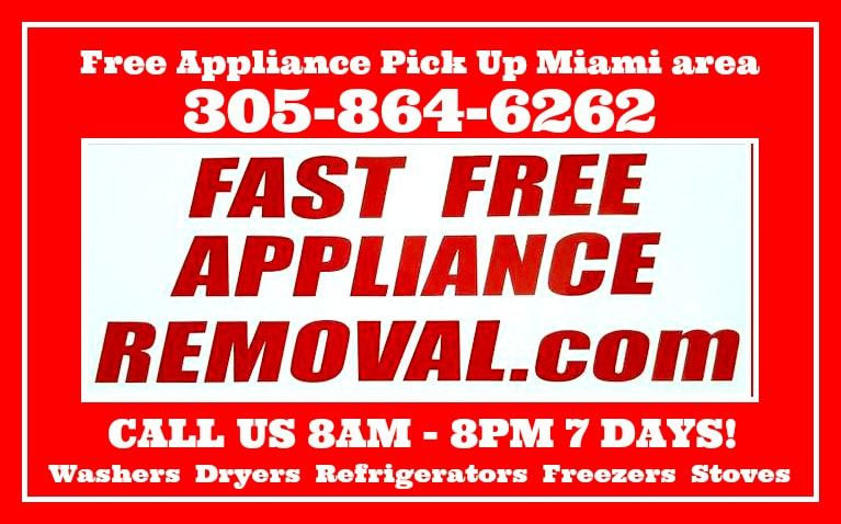 free appliance pick up Miami Florida