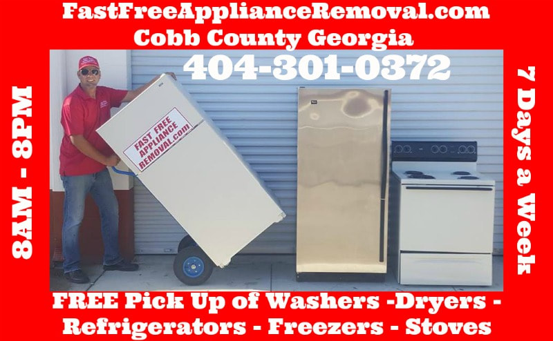 free appliance pick up removal Cobb County GA