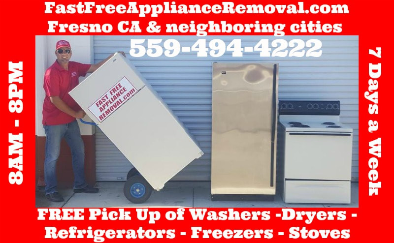free appliance removal pick up Fresno California