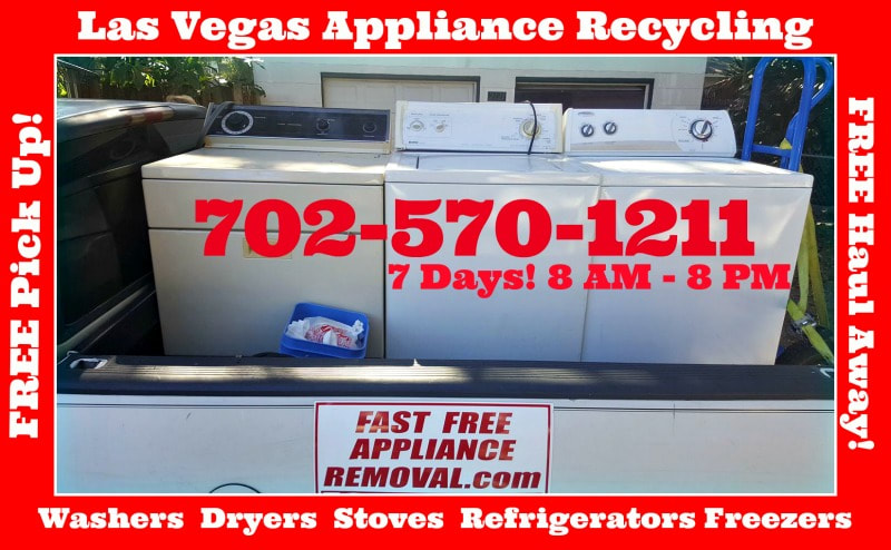 washer and dryer pick up Las Vegas Nevada