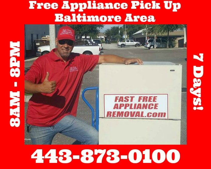 free appliance removal Baltimore Maryland
