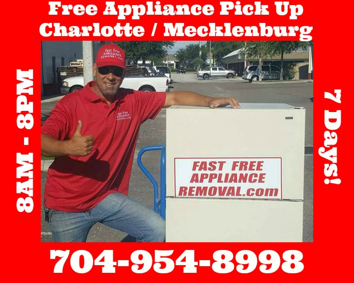free appliance removal Charlotte NC