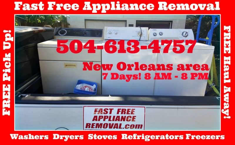 free washer dryer pick up New Orleans Louisiana