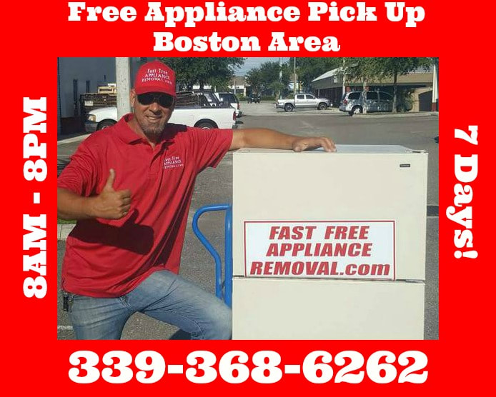 free appliance removal Boston Massachusetts