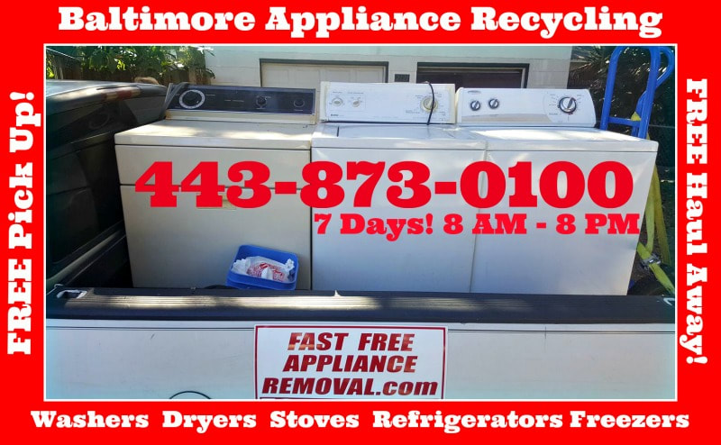picks up washers and dryers Baltimore Maryland