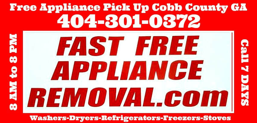 free appliance pick up Cobb County Georgia
