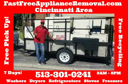 free appliance pick up in Cincinnati Ohio