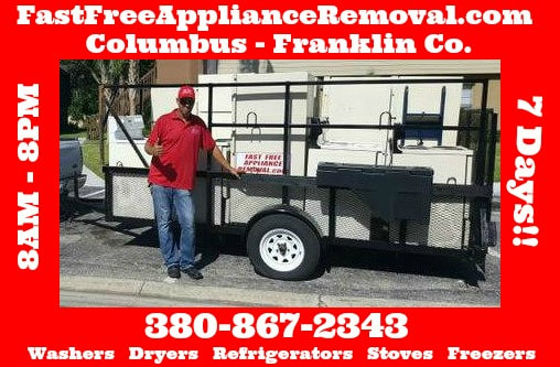 appliance disposal removal pick up Columbus Ohio