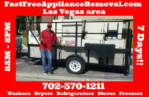 free appliance pick up haul away Las Vegas