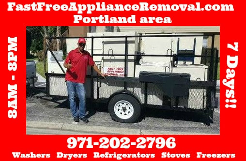 free appliance pick up removal Portland Oregon