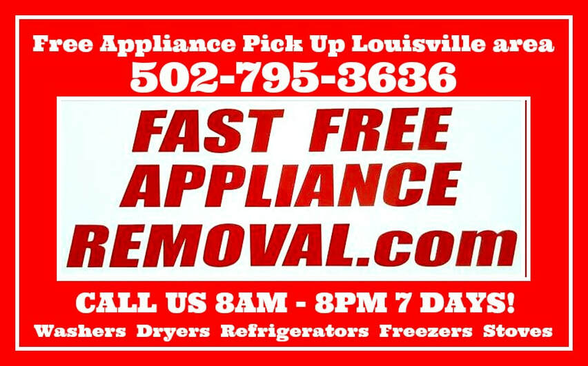 free appliance removal Louisville Kentucky