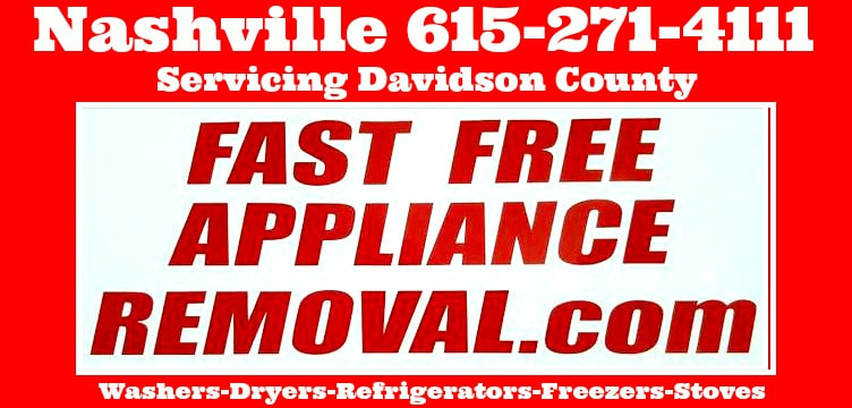 free appliance removal Nashville Tennessee