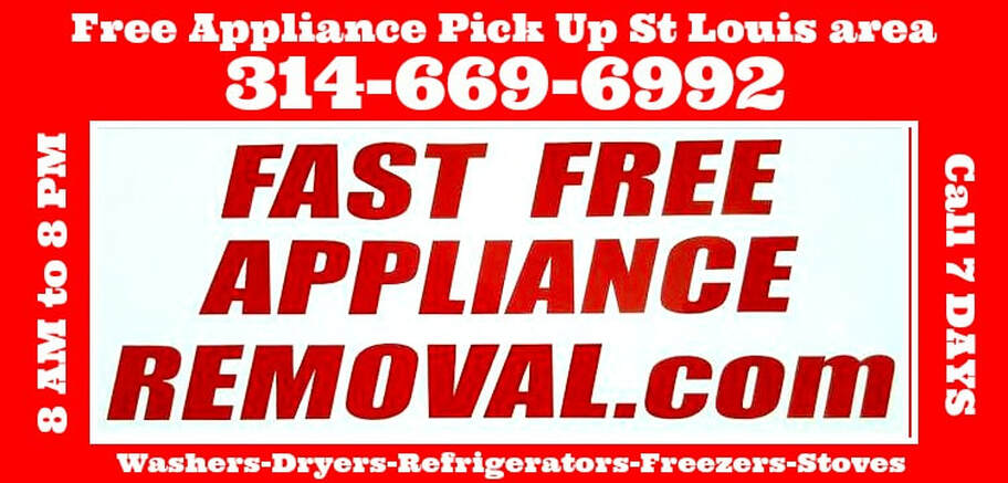appliances picked up free St. Louis Missouri - FAST FREE APPLIANCE REMOVAL.COM