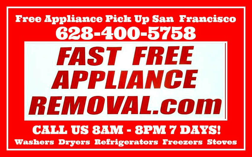 free appliance pick up San Francisco California