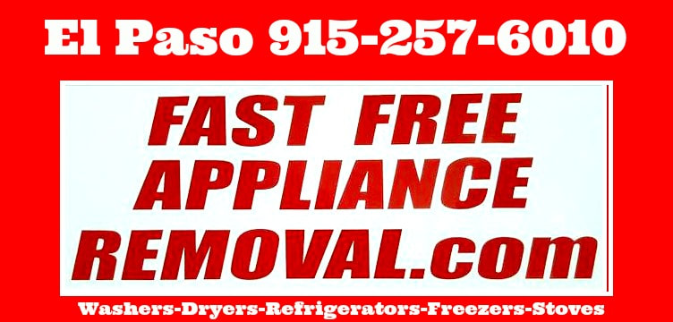 free appliance removal El Paso TX