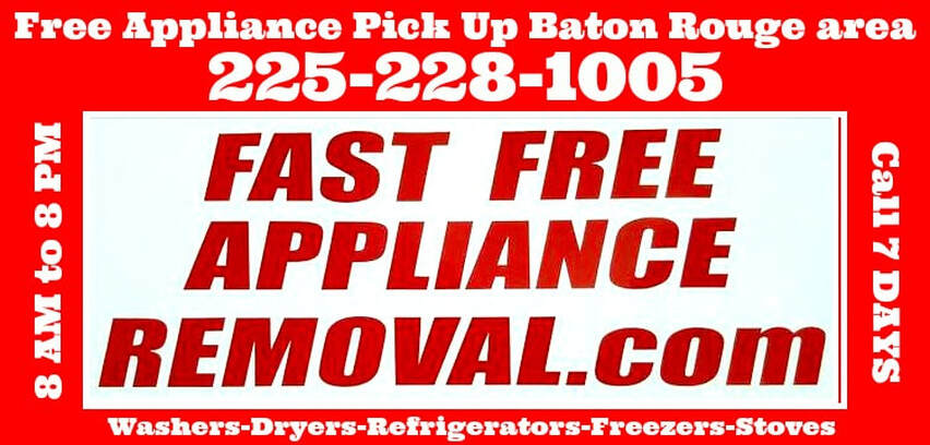 free appliance pick up Baton Rouge Louisiana