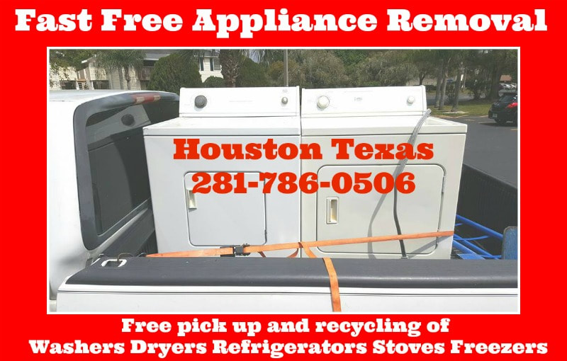 free washer dryer pick up Houston Texas