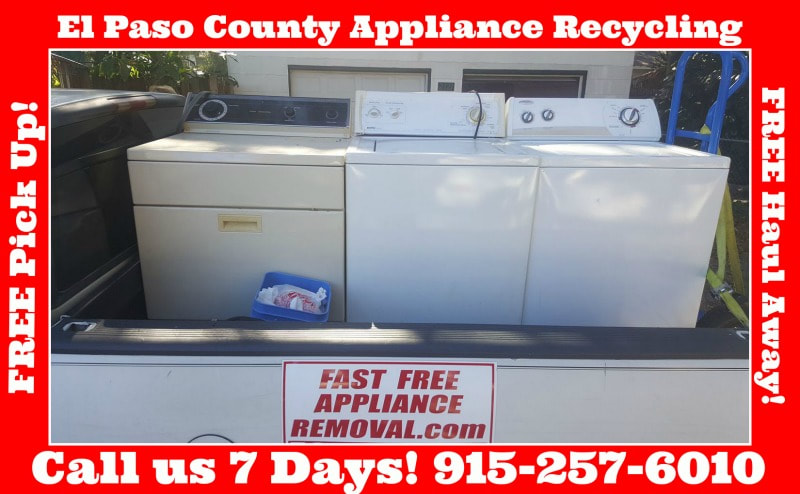 washer dryer pick up El Paso County Texas