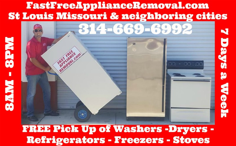 free appliance pick up removal St Louis Missouri
