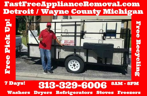 free appliance pick up city of Detroit MI