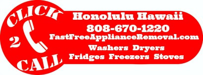 free appliance removal Honolulu Hawaii
