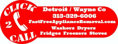 Detroit MI appliances picked up free