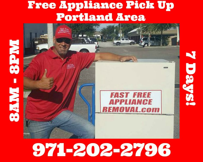 free appliance removal Portland Oregon