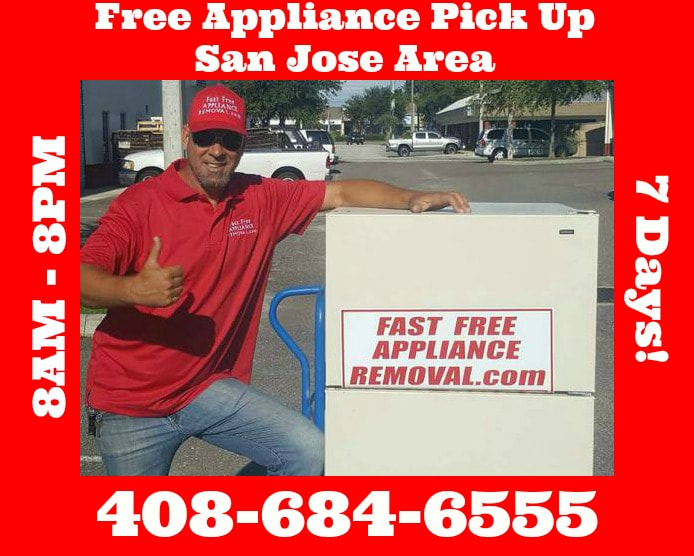 free appliance removal San Jose California