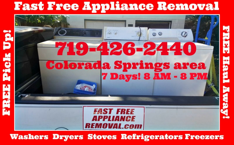free washer dryer pick up Colorado Springs CO 