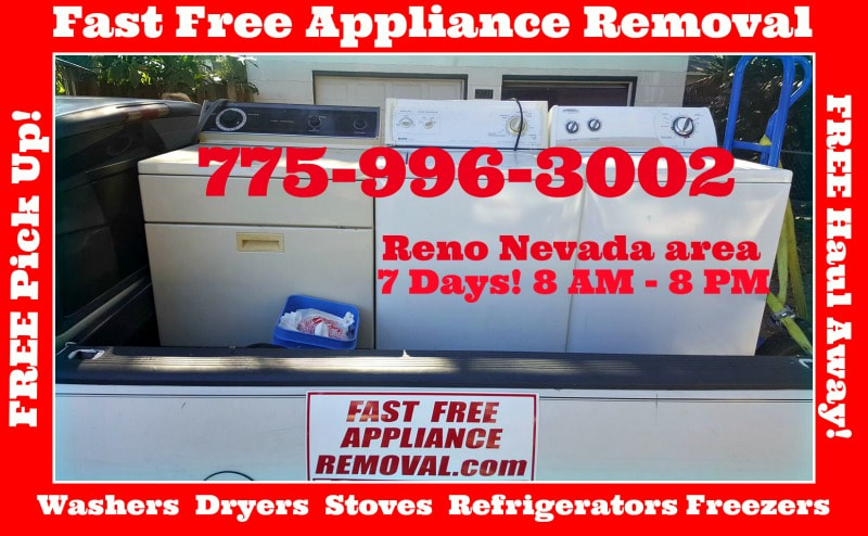 free washer dryer pick up Reno Nevada