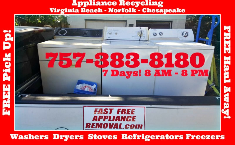 free appliance removal Virginia Beach Virginia