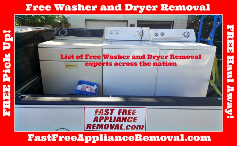 free washer and dryer removal