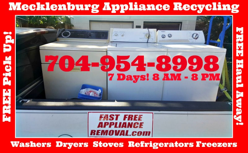 free appliance pick up Charlotte North Carolina