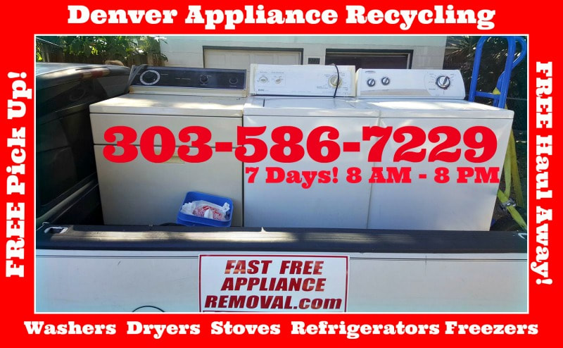 washer dryer pick up Denver Colorado