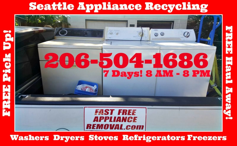 washer dryer pick up Seattle Washington