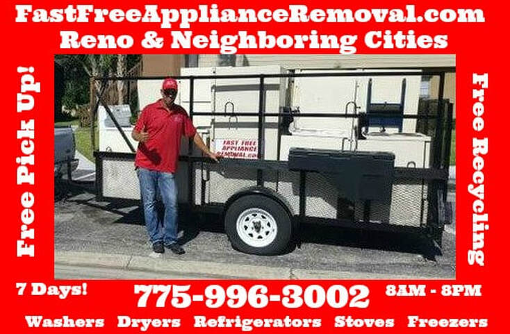 appliances picked up free in Reno Nevada