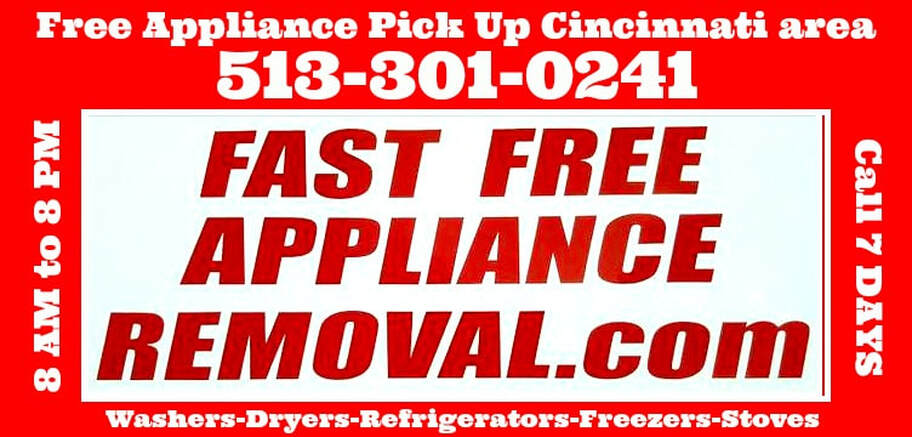 free appliance pick up Cincinnati Ohio