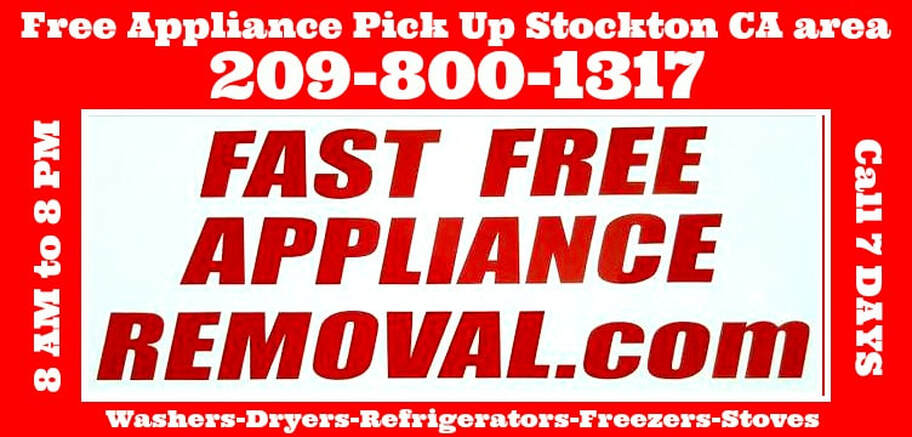 free appliance pick up Stockton California