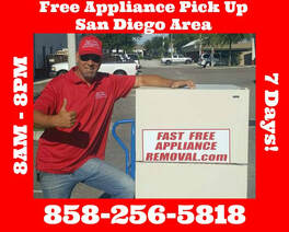 free appliance removal San Diego California